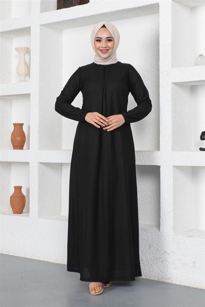 CAVENE - A Pile Model Elbise SİYAH