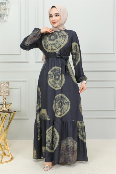 SGS - Aerobin Desenli Elbise HAKİ