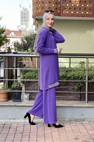 Moda Çizgi Tesettür Takım - Thumbnail