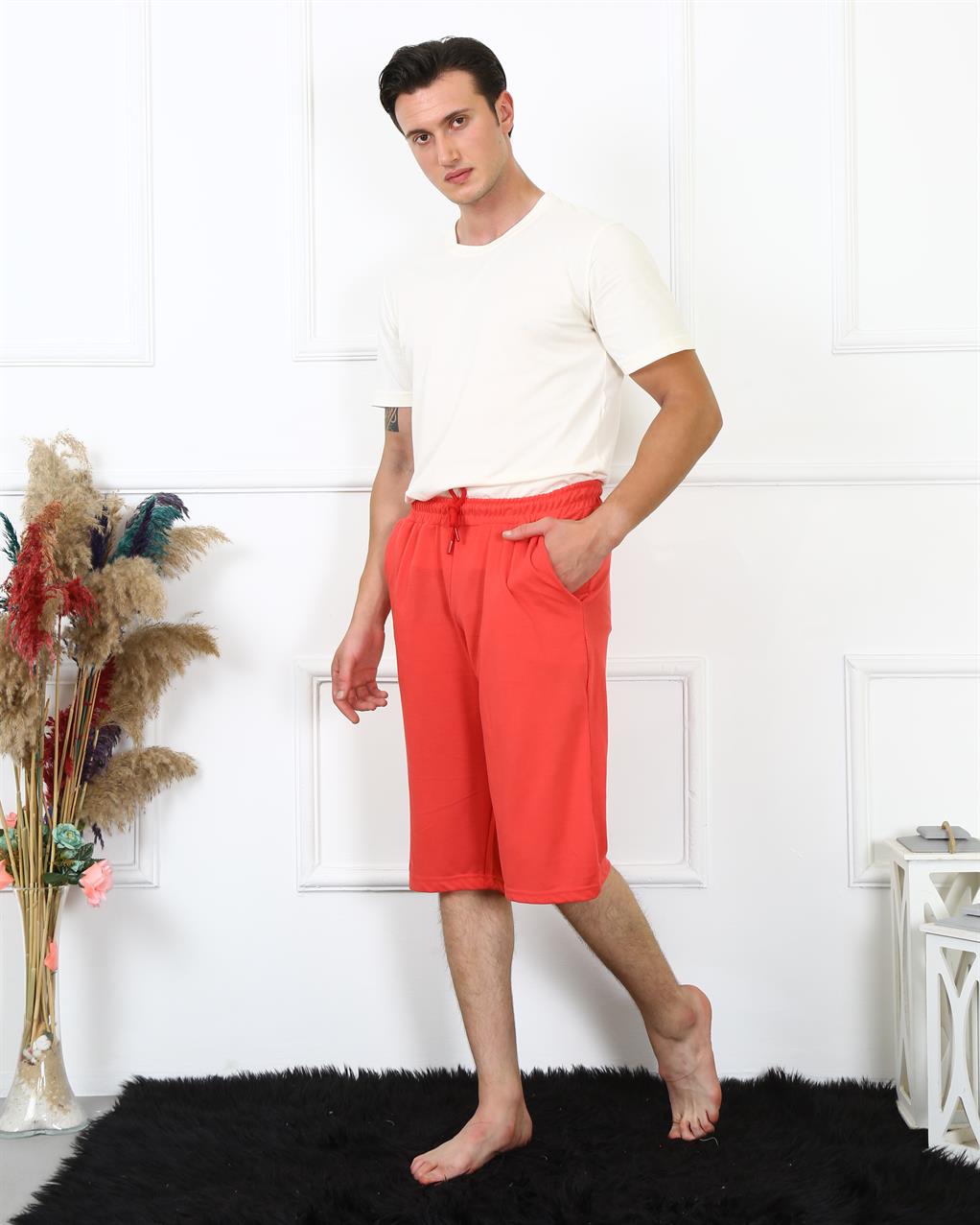 Moda Çizgi Erkek Lakost Mercan Kapri 27481 Mercan
