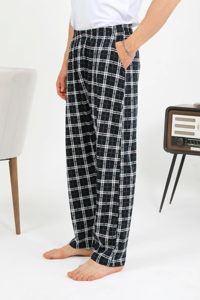 Akbeniz Erkek Pamuk Tek Alt Pijama Lacivert 27562 - Thumbnail
