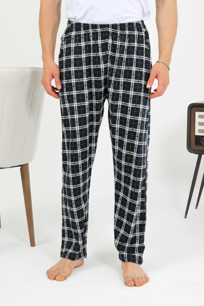 Akbeniz Erkek Pamuk Tek Alt Pijama Lacivert 27562 - Thumbnail