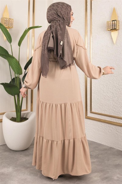 Alisa Aerobin Elbise BEJ - Thumbnail