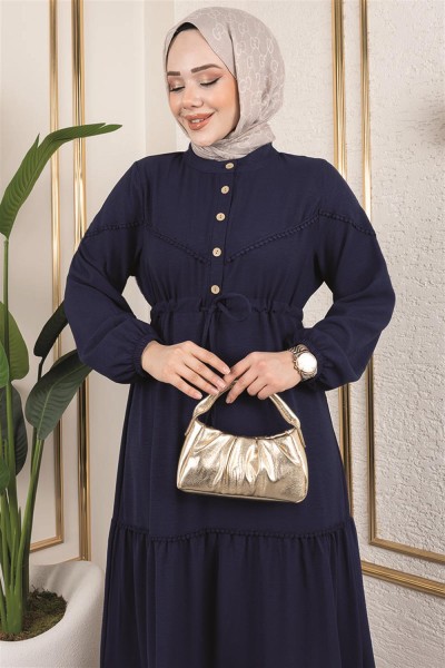 Alisa Aerobin Elbise LACİVERT - Thumbnail