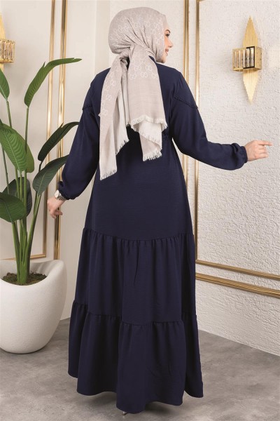 Alisa Aerobin Elbise LACİVERT - Thumbnail