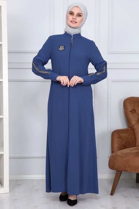 Arma desenli kol seritli ferace İndigo 2176 - 2
