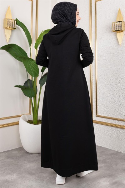 Arma Detaylı Spor Elbise SİYAH - Thumbnail