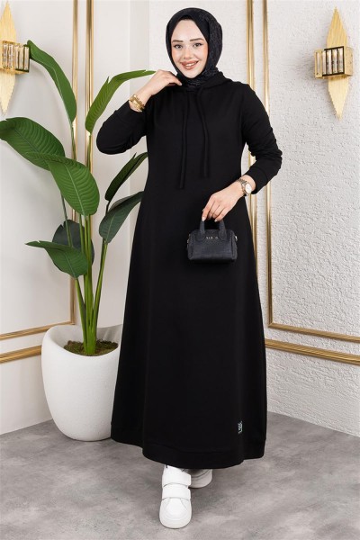 Arma Detaylı Spor Elbise SİYAH - Thumbnail