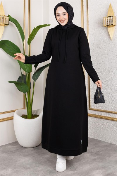 Arma Detaylı Spor Elbise SİYAH - Thumbnail