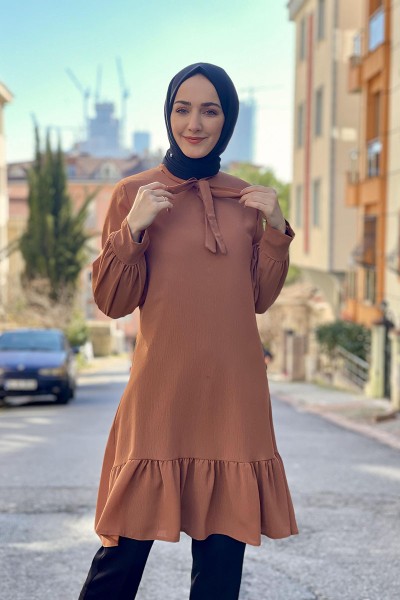 Moda Çizgi - Moda Çizgi Desenli Tunik