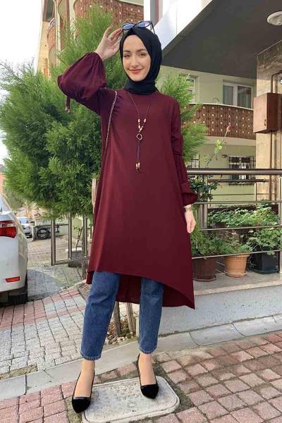 Moda Çizgi - Moda Çizgi Desenli Tunik