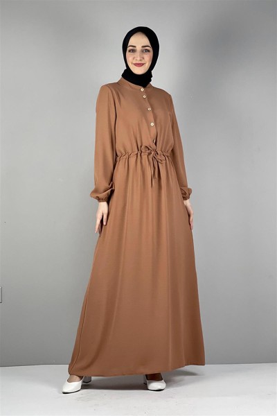 BGM - Belden Bağcıklı Aerobin Elbise SOĞAN KABUĞU