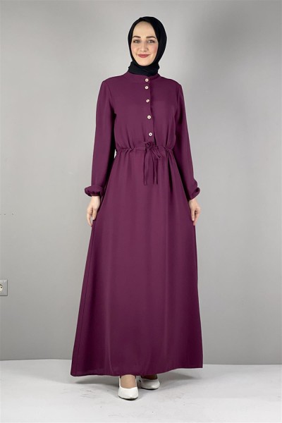 BGM - Belden Bağcıklı Aerobin Elbise VİŞNE