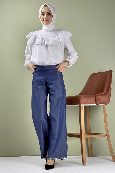Moda Çizgi Pantolon - Thumbnail