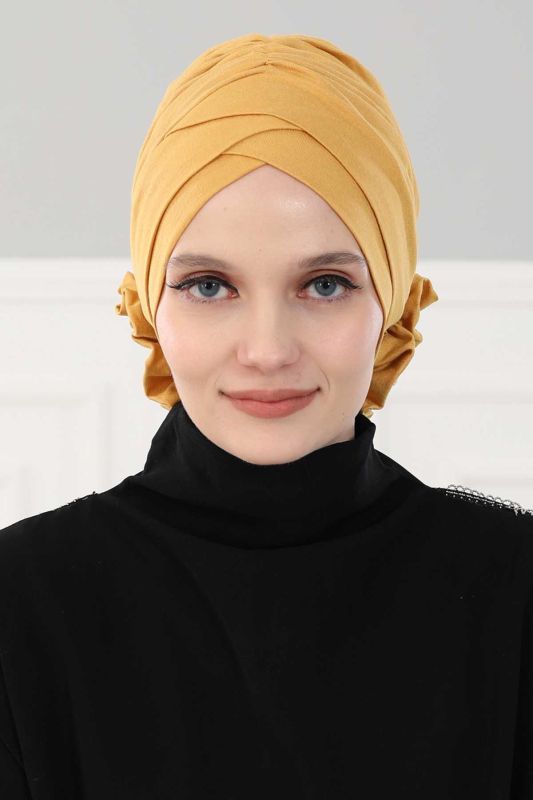 Cross Rose Bonnet, B-26 Mustard Yellow - 1