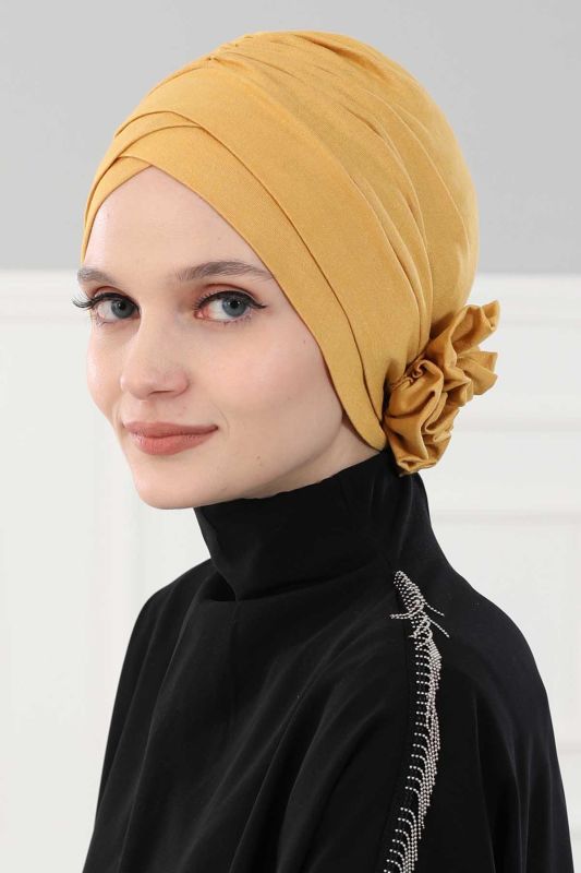 Cross Rose Bonnet, B-26 Mustard Yellow - 2