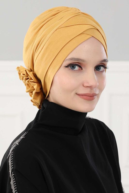 Cross Rose Bonnet, B-26 Mustard Yellow - 3