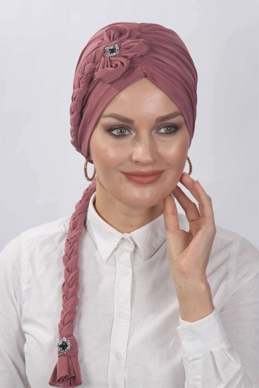 Floral Braided Ready Bone Dried Rose - 1