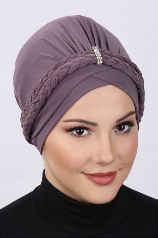 مزدوجة محبوك بونيه المنك - 1