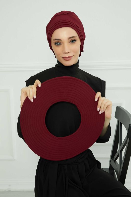 Çıkarılabilir Aerobin Şapka Bone,S-2A Bordo - 6