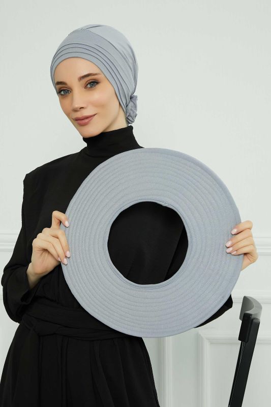 Çıkarılabilir Penye Şapka Bone,S-2P Gri 2 - 6