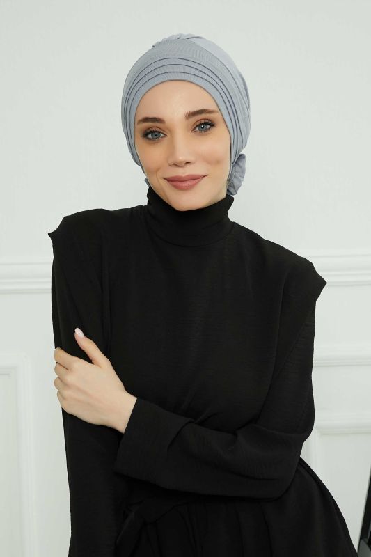 Çıkarılabilir Penye Şapka Bone,S-2P Gri 2 - 7