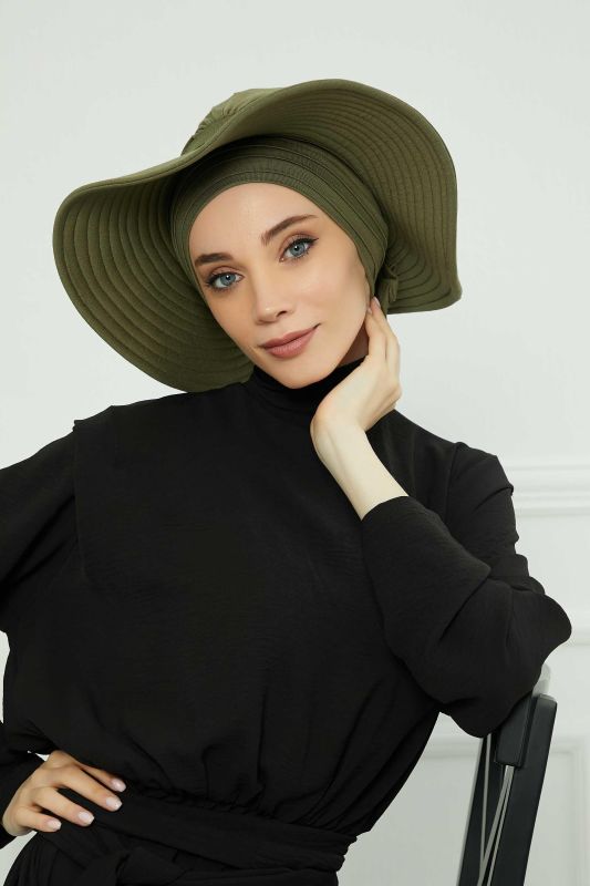 Çıkarılabilir Penye Şapka Bone,S-2P Haki Yeşili - 4