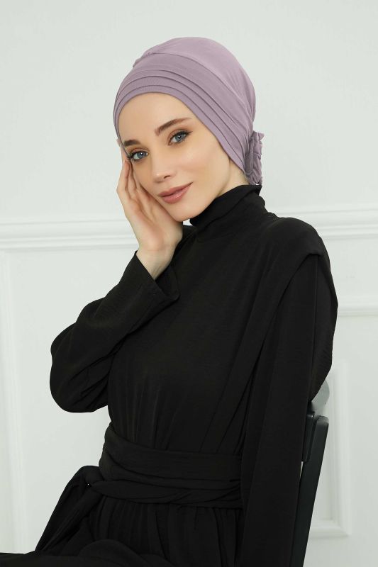 قبعة من القطن الممشط قابلة للإزالة، S-2P أرجواني - 7