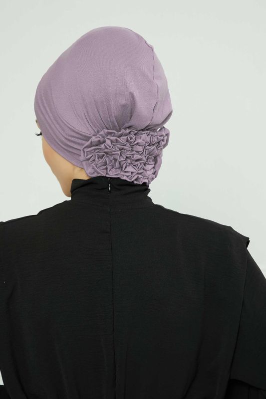 قبعة من القطن الممشط قابلة للإزالة، S-2P أرجواني - 8