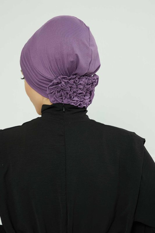 Çıkarılabilir Penye Şapka Bone,S-2P Mor 2 - 8