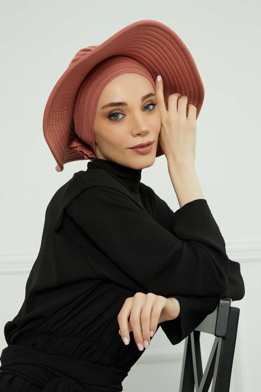 Çıkarılabilir Penye Şapka Bone,S-2P Somon - 2