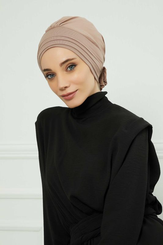 Çıkarılabilir Penye Şapka Bone,S-2P Vizon - 7