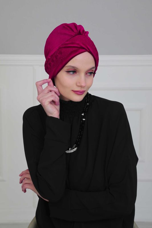Lacy Velvet Bonnet,B-22K Cherry Rotten - 4