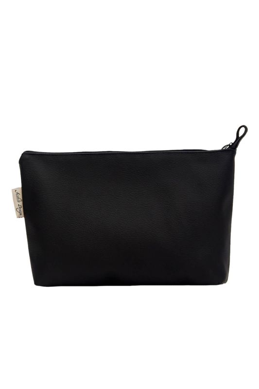Leather Handbag Large,CMB-5SD Black - 2
