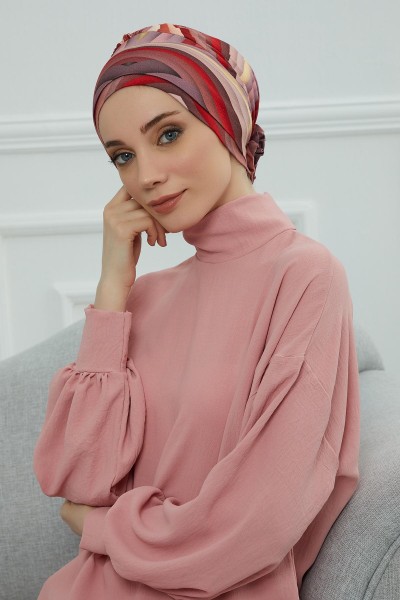 Moda Çizgi - Desenli Penye Bone,B-53YD Desen 28