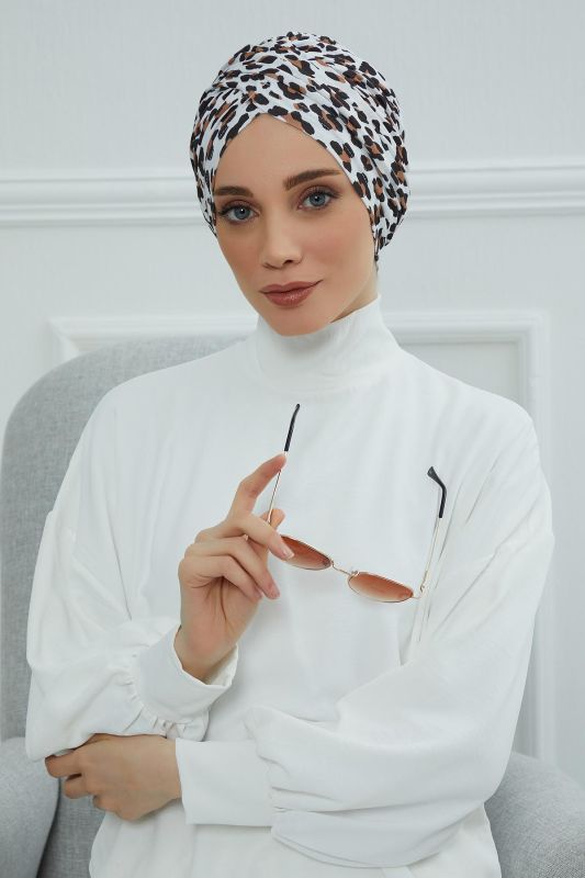 Desenli Tesettür Bone,B-9YD Desen 29 - 1