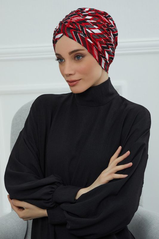Desenli Tesettür Bone,B-9YD Desen 33 - 3