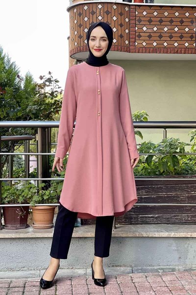 Moda Çizgi - Moda Çizgi Desenli Tunik