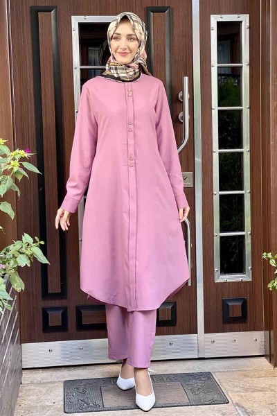 SGS - Düğmeli İkili Takım PUDRA