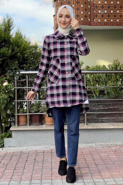 Ekose Tunik MOR - Thumbnail