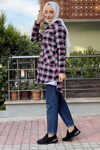 Ekose Tunik MOR - Thumbnail