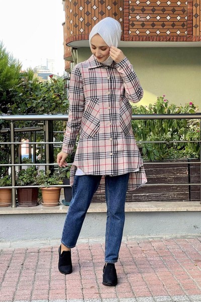 BGM - Ekose Tunik VİZON