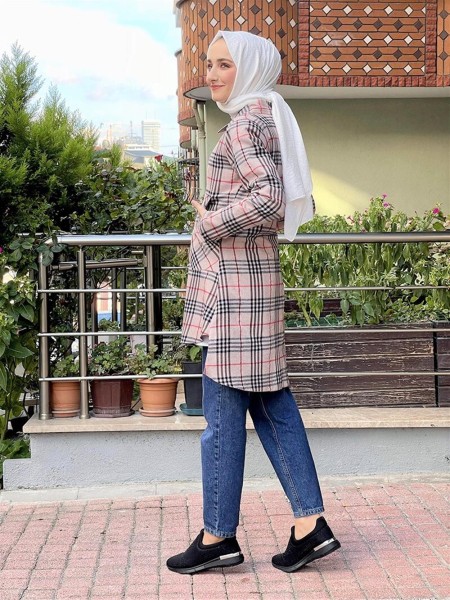 Ekose Tunik VİZON - Thumbnail