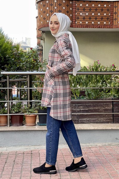 Ekose Tunik VİZON - Thumbnail