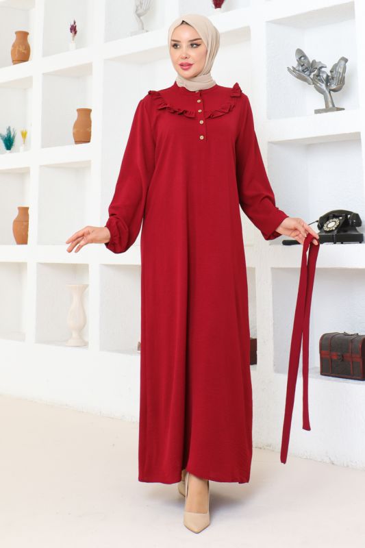 Elbise bordo 202 - 1