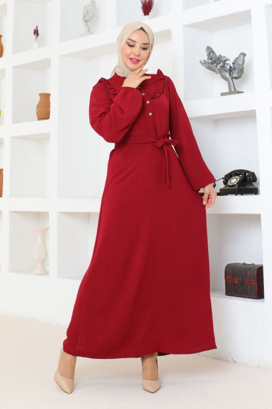 Elbise bordo 202 - 2