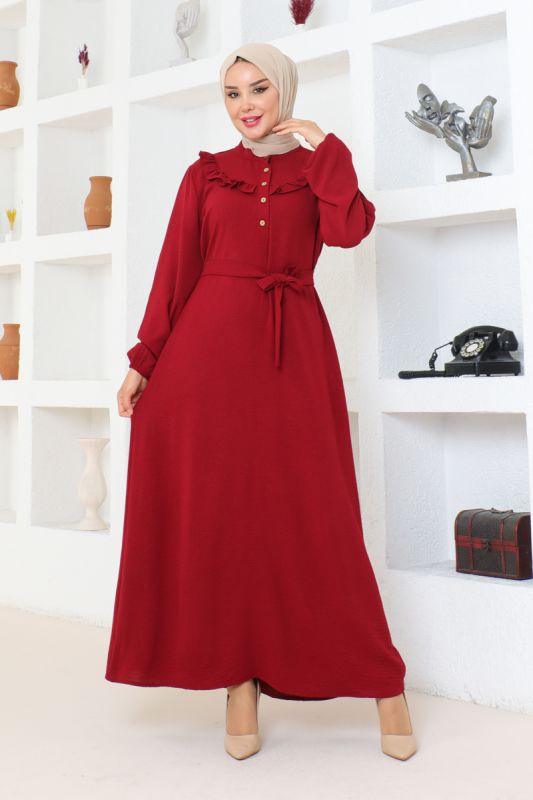 Elbise bordo 202 - 3