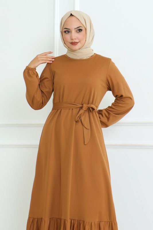 elbise camel 207 - 3