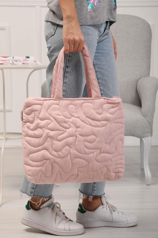 Zippered Shoulder Bag, CK-16 Light Powder - 1