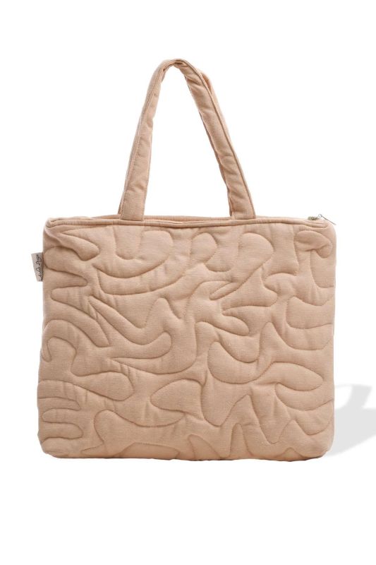 Zippered Shoulder Bag,CK-16 Beige - 6